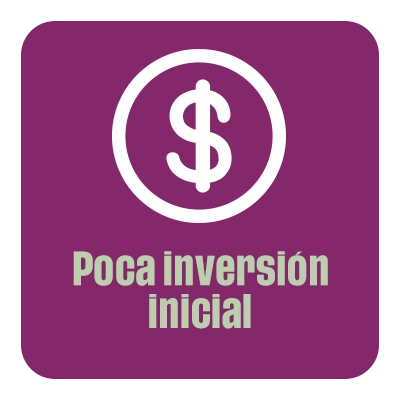 Poca inversión inicial